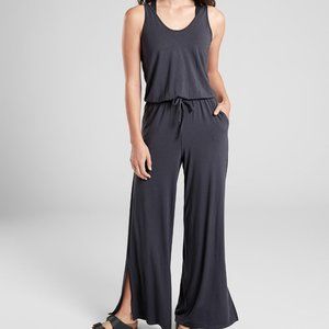 Athleta Coastal Romper Wide Leg Jumpsuit SZ 14